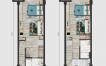 复式公寓两室两卫50平米